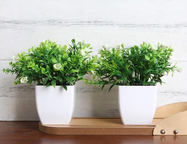 mini potted artificial plants simulation green set of 2 home decoration office desk shower room decorative flowers & wreaths
mini potted artificial plants simulation green set of 2 home decoration office desk shower room decorative flowers & wreaths