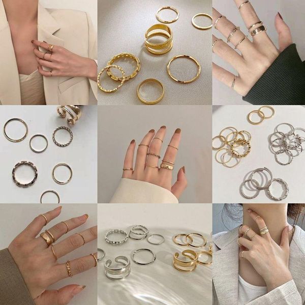 cluster rings ring set female personality cold wind punk retro wild niche design ins tide net red gold 7pcs 10pcs 5pcs /, Golden;silver
cluster rings ring set female personality cold wind punk retro wild niche design ins tide net red gold 7pcs 10pcs 5pcs /, Golden;silver