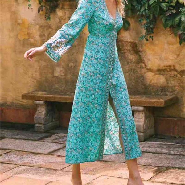 boho v neck single-breast button location daisy flower print long sleeve hippie dress holiday woman tie bow waist dresses 210429, Black;gray
boho v neck single-breast button location daisy flower print long sleeve hippie dress holiday woman tie bow waist dresses 210429, Black;gray