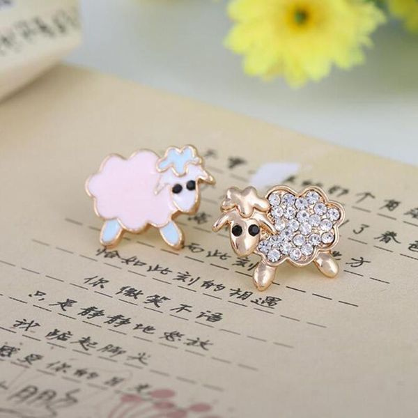 clip-on & screw back grace jun fashion cute small sheep enamel rhinestone clip on earrings non piercing for girls kids no hole ear korea sty, Silver
clip-on & screw back grace jun fashion cute small sheep enamel rhinestone clip on earrings non piercing for girls kids no hole ear korea sty, Silver