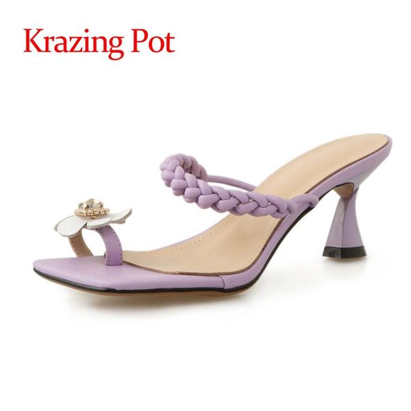 krazing pot square toe flowers diamond pearl solid flip flop fairly french romantic sweet high heels slip on women sandals l11 dress shoes, Black
krazing pot square toe flowers diamond pearl solid flip flop fairly french romantic sweet high heels slip on women sandals l11 dress shoes, Black