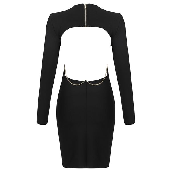 elegant bandage dress hollow out black white backless women arrival party ladies clothing 210515, Black;gray
elegant bandage dress hollow out black white backless women arrival party ladies clothing 210515, Black;gray