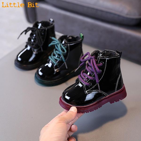 spring and autumn girls' boots boys' fashionable short light soft sole face baby leather sports shoes, Black;grey
spring and autumn girls' boots boys' fashionable short light soft sole face baby leather sports shoes, Black;grey