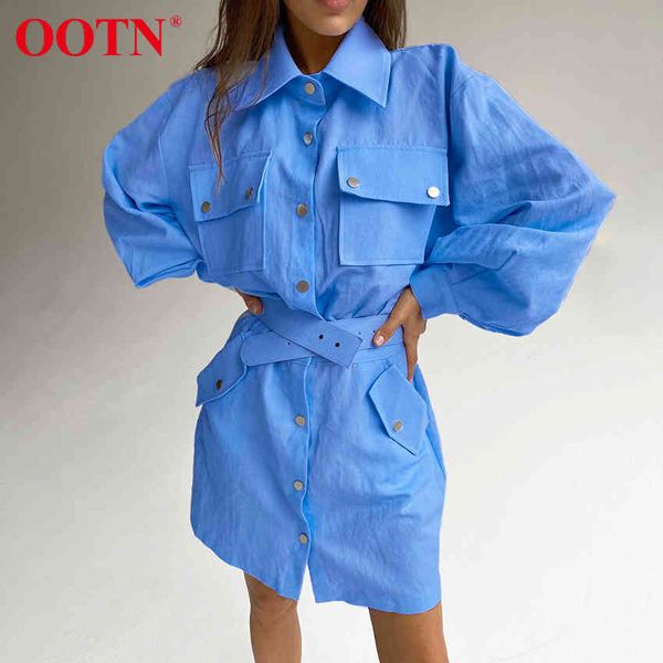 ootn blue office work shirt dress female lantern sleeve casual ladies khaki pocket sashes elegant women short dresses cotton 210413, Black;gray
ootn blue office work shirt dress female lantern sleeve casual ladies khaki pocket sashes elegant women short dresses cotton 210413, Black;gray