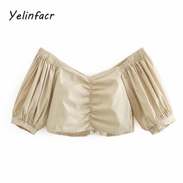 women's blouses & shirts 2021 fashion summer solid color women shirt vintage casual slim fit off shoulder zipper ladies blouse streetwe, White
women's blouses & shirts 2021 fashion summer solid color women shirt vintage casual slim fit off shoulder zipper ladies blouse streetwe, White