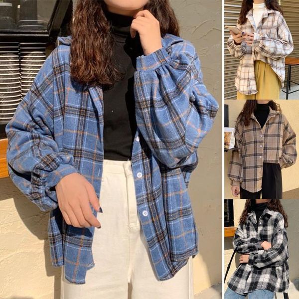 women's blouses & shirts women collar plaid shirt long sleeve button korean student 5xl fashion style gd, White
women's blouses & shirts women collar plaid shirt long sleeve button korean student 5xl fashion style gd, White