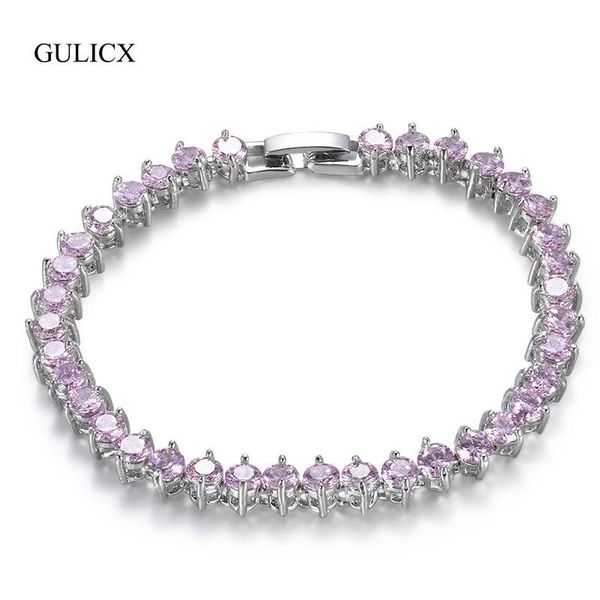 charm bracelets gulicx pink round zircon silver color & bangles for women stainless steel men femme bijoux jewelry glbl069a, Golden;silver
charm bracelets gulicx pink round zircon silver color & bangles for women stainless steel men femme bijoux jewelry glbl069a, Golden;silver