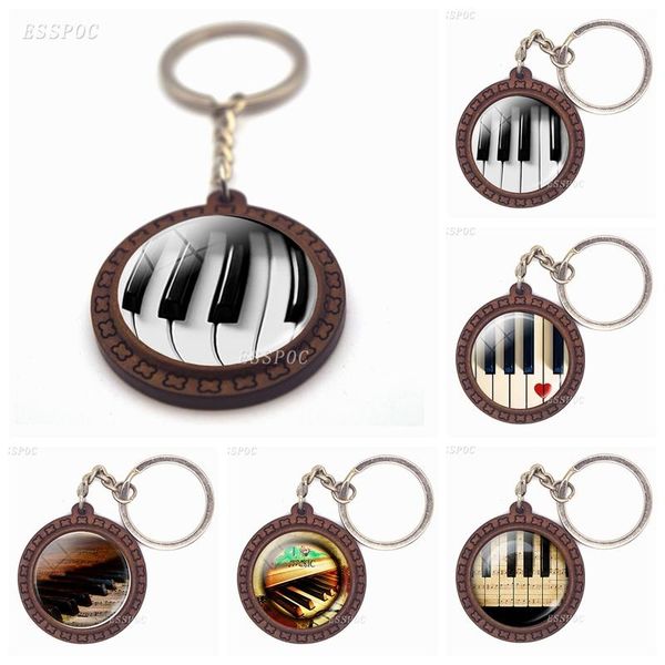keychains piano keychain musical instruments jewelry retro glass cabochon wooden keyring handmade gift for music lovers, Silver
keychains piano keychain musical instruments jewelry retro glass cabochon wooden keyring handmade gift for music lovers, Silver