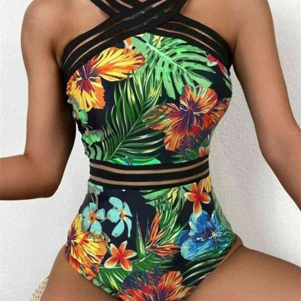 women's fashion leaves flower printing swimsuit classic sleeveless halter suits swimsuits bathing suit beachwear 210728, White;black
women's fashion leaves flower printing swimsuit classic sleeveless halter suits swimsuits bathing suit beachwear 210728, White;black