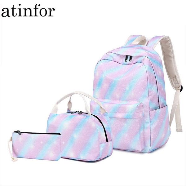 school bags atinfor brand women pink set backpack female lapstripe knapsack cute bag for teenagers with lunch box
school bags atinfor brand women pink set backpack female lapstripe knapsack cute bag for teenagers with lunch box