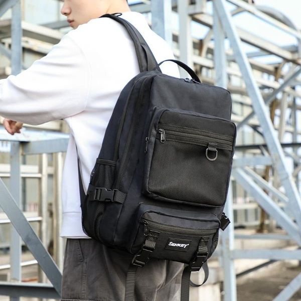 backpack trendy student schoolbag large capacity multi-pocket fashion for men and women
backpack trendy student schoolbag large capacity multi-pocket fashion for men and women