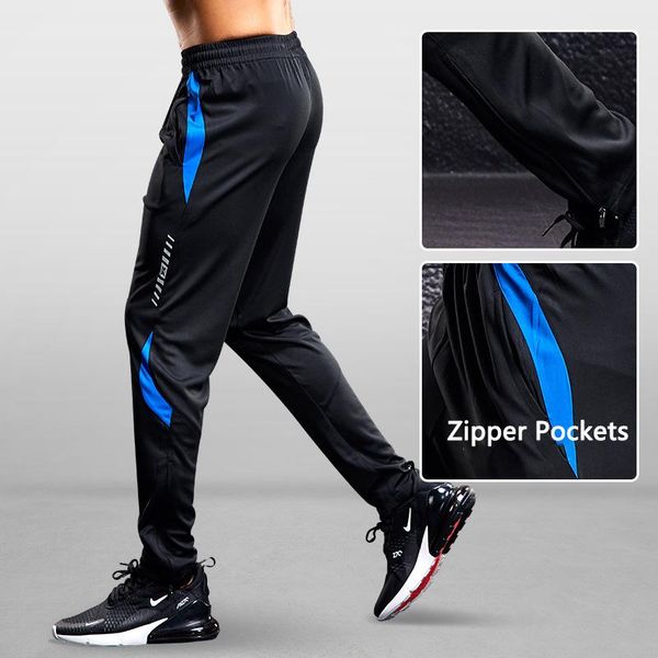 running pants sports men breathable sport sweatpants zip pocket soccer training gym workout pant summer athletic trousers, Black;blue
running pants sports men breathable sport sweatpants zip pocket soccer training gym workout pant summer athletic trousers, Black;blue
