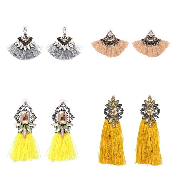 bohemia dangle drop earrings 2021 ethnic wedding pendant cotton handmade tassels fringed boho party jewelry & chandelier, Silver
bohemia dangle drop earrings 2021 ethnic wedding pendant cotton handmade tassels fringed boho party jewelry & chandelier, Silver