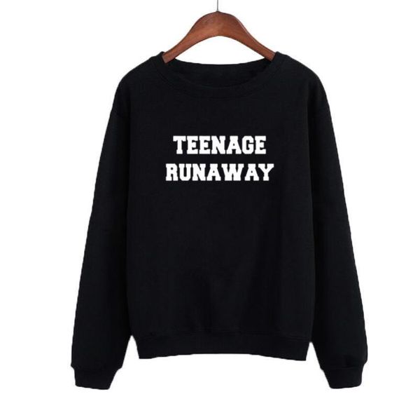 women's hoodies & sweatshirts teenage runaway harajuku women moletom tumblr tracksuit sweatshirt slogan print round neck pullover whit, Black
women's hoodies & sweatshirts teenage runaway harajuku women moletom tumblr tracksuit sweatshirt slogan print round neck pullover whit, Black