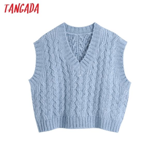 women fashion oversized twist blue knitted vest sweater v neck sleeveless female waistcoat chic be248 210416, White;black
women fashion oversized twist blue knitted vest sweater v neck sleeveless female waistcoat chic be248 210416, White;black