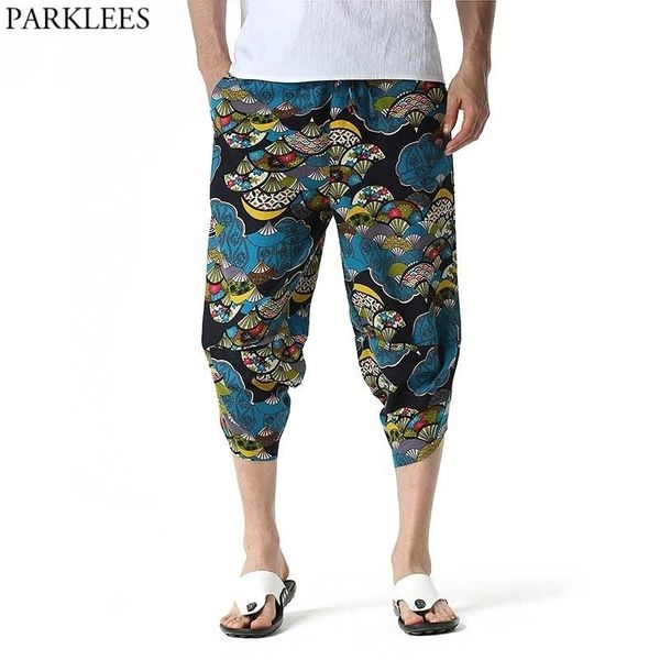 men's hipster cotton linen pants 3d floral printed harem pants casual baggy elastic waist 3/4 beach pants with pockets 3xl 210522, Black
men's hipster cotton linen pants 3d floral printed harem pants casual baggy elastic waist 3/4 beach pants with pockets 3xl 210522, Black