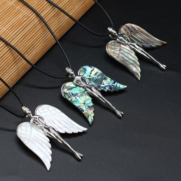 pendant necklaces natural shell necklace with carved lifelike lovely angel shape temperament for women men charm jewelry 45x65 mm, Silver
pendant necklaces natural shell necklace with carved lifelike lovely angel shape temperament for women men charm jewelry 45x65 mm, Silver