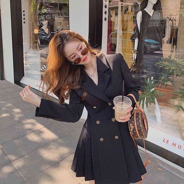 black hepburn blazer vintage women dresses plus size aesthetic harajuku korean fashion casual mini loose for elegant, Black;gray
black hepburn blazer vintage women dresses plus size aesthetic harajuku korean fashion casual mini loose for elegant, Black;gray