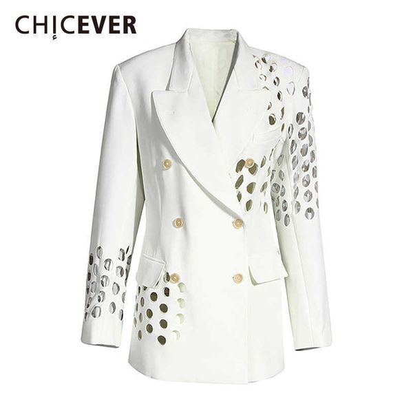chicever hole blazers for women notched collar long sleeve hollow out designer patchwork pockets coats female fall clothing 210930, White;black
chicever hole blazers for women notched collar long sleeve hollow out designer patchwork pockets coats female fall clothing 210930, White;black