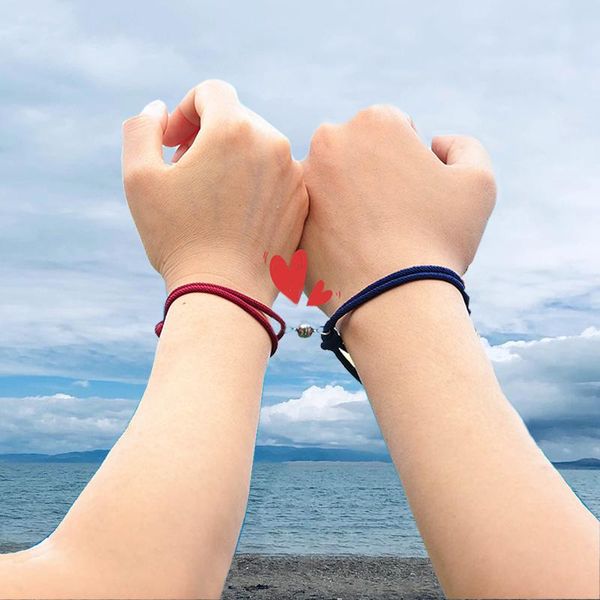 link, chain valentine''s day gifthandmade adjustable sea mountain oath forever love relationship bracelet magnetic bond set couple, Black
link, chain valentine''s day gifthandmade adjustable sea mountain oath forever love relationship bracelet magnetic bond set couple, Black