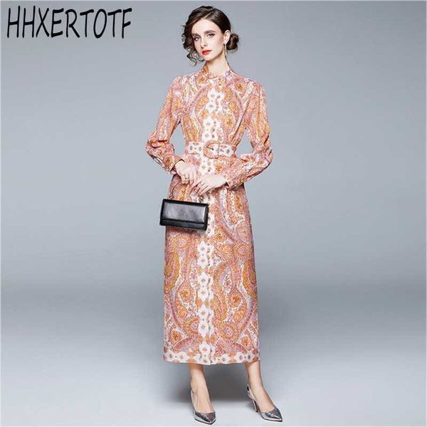 autumn winter fashion runway elegant women stand neck lantern sleeve belted single-breasted print dress with belt 210531, Black;gray
autumn winter fashion runway elegant women stand neck lantern sleeve belted single-breasted print dress with belt 210531, Black;gray