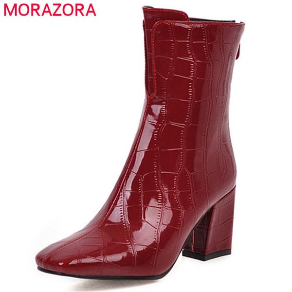 boots morazora 2021 plus size 48 women ankle zip square toe autumn winter booties classic high heels dress party shoes woman, Black
boots morazora 2021 plus size 48 women ankle zip square toe autumn winter booties classic high heels dress party shoes woman, Black
