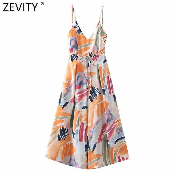 zevity women vintage color graffiti print wide leg calf length jumpsuits chic female lace up zipper casual summer rompers p1120 210603, Black;white
zevity women vintage color graffiti print wide leg calf length jumpsuits chic female lace up zipper casual summer rompers p1120 210603, Black;white