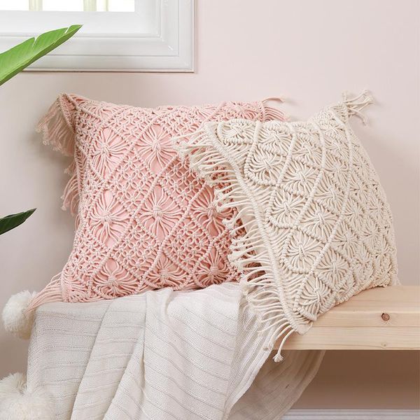 cushion/decorative pillow cushion cover pink hand made woven tassels home decoration macrame case sofa bed 45x45cm throw pillows
cushion/decorative pillow cushion cover pink hand made woven tassels home decoration macrame case sofa bed 45x45cm throw pillows