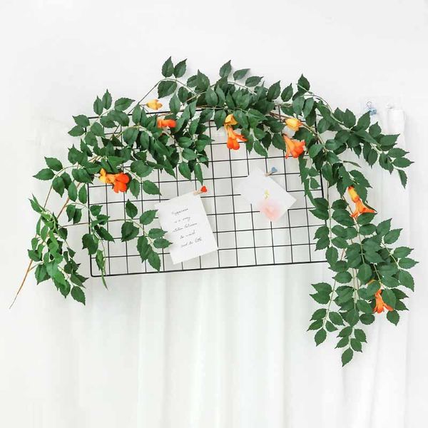 decorative flowers & wreaths artificial lingxiao flower rattan leaves185cm, indoor ceiling dress, home balcony, guardrail fake plant decorat
decorative flowers & wreaths artificial lingxiao flower rattan leaves185cm, indoor ceiling dress, home balcony, guardrail fake plant decorat