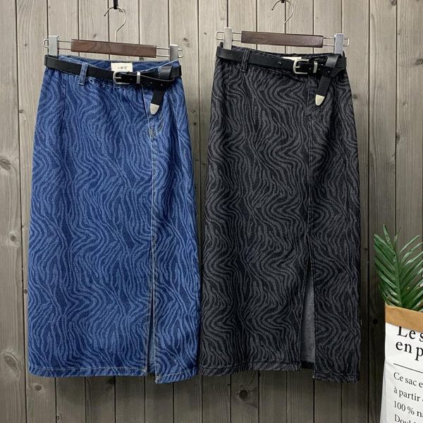 skirts 2021 spring summer casual denim skirt women high waist split knee length a-line, Black
skirts 2021 spring summer casual denim skirt women high waist split knee length a-line, Black