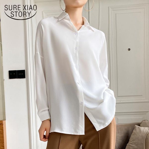 women's blouses & shirts 2021 solid chic chiffon blouse women multi color casual lapel loose long sleeve elegant plus size white pink
women's blouses & shirts 2021 solid chic chiffon blouse women multi color casual lapel loose long sleeve elegant plus size white pink