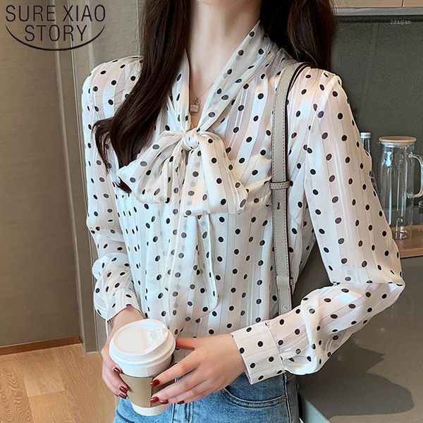 autumn 2021 casual chiffon women long sleeve v-neck bow polka dot elegant clothing fashion blouses 5690 50 women's & shirts, White
autumn 2021 casual chiffon women long sleeve v-neck bow polka dot elegant clothing fashion blouses 5690 50 women's & shirts, White