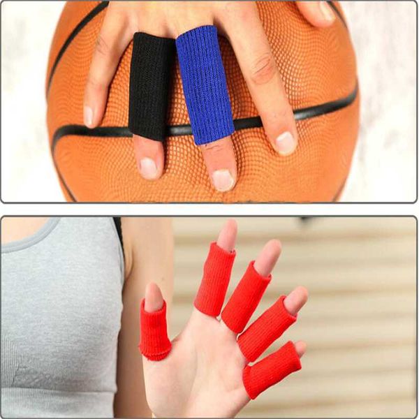 finger sleeve split protector for support compression protection brace basketball tennis and all sports wrist, Black;red
finger sleeve split protector for support compression protection brace basketball tennis and all sports wrist, Black;red