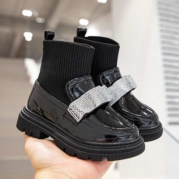 boots girls patent leather knitting patchwork ankle fashion rhinestone single anti-slip casual princess shoes g342, Black;grey
boots girls patent leather knitting patchwork ankle fashion rhinestone single anti-slip casual princess shoes g342, Black;grey