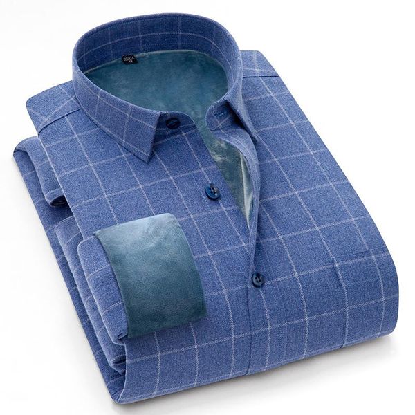 men's casual shirts plus velvet padded warm shirt classic long sleeve s-4xl winter plaid with standard buttons clothing, White;black
men's casual shirts plus velvet padded warm shirt classic long sleeve s-4xl winter plaid with standard buttons clothing, White;black