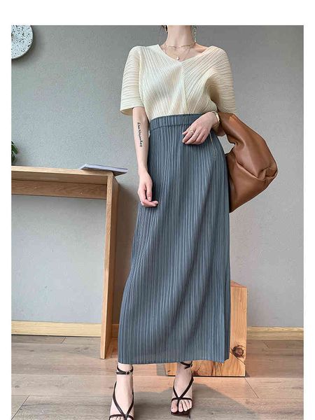 two piece dress tianpei miyake pleated skirts womens long korean high stretch wrap hip aesthetic clothing straight plus size pgf6, White
two piece dress tianpei miyake pleated skirts womens long korean high stretch wrap hip aesthetic clothing straight plus size pgf6, White