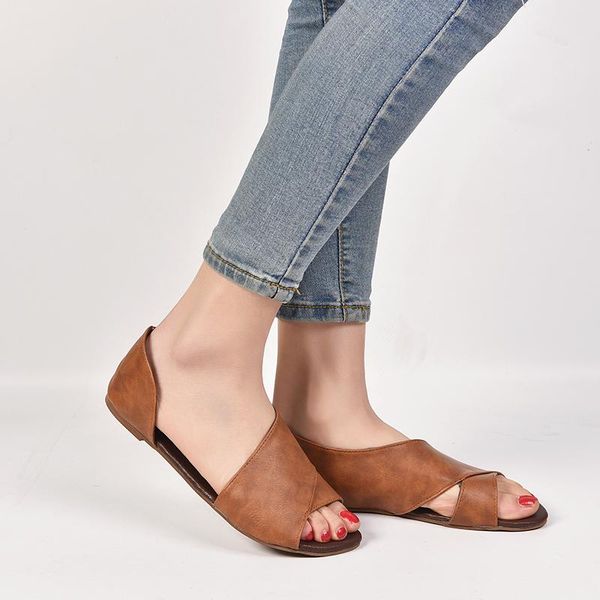 flat women sandals pu leather summer causal simple solid shoes woman peep toe low heels platform side open plus size, Black
flat women sandals pu leather summer causal simple solid shoes woman peep toe low heels platform side open plus size, Black