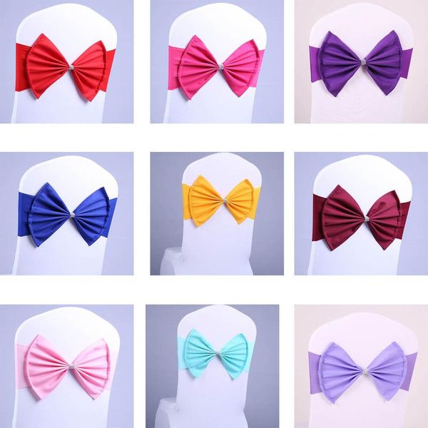 10pcs/lot color chair sash satin sashes spandex bow tie fit all chairs wedding banquet el party decoration
10pcs/lot color chair sash satin sashes spandex bow tie fit all chairs wedding banquet el party decoration