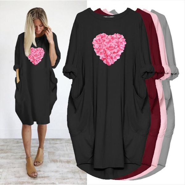 plus size 5xl loose love women dress print long sleeve o neck with pocket vintage party vestidos femme robe beach, Black;gray
plus size 5xl loose love women dress print long sleeve o neck with pocket vintage party vestidos femme robe beach, Black;gray