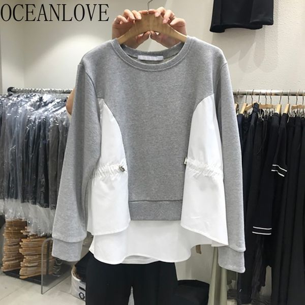women hoodies patchwork korean fashion autumn sweatshirts o neck casual loose sudaderas winter 19281 210415, Black
women hoodies patchwork korean fashion autumn sweatshirts o neck casual loose sudaderas winter 19281 210415, Black
