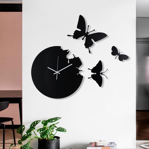 wall clocks creativity black clock metal butterfly elegant minimalist modern design funny horloge murale home decor dk50wc
wall clocks creativity black clock metal butterfly elegant minimalist modern design funny horloge murale home decor dk50wc
