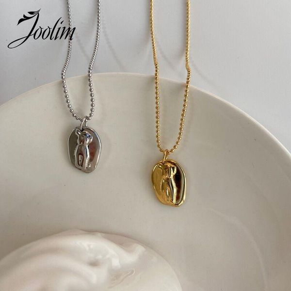 pendant necklaces joolim gold finish face figure body stainless steel necklace, Silver
pendant necklaces joolim gold finish face figure body stainless steel necklace, Silver