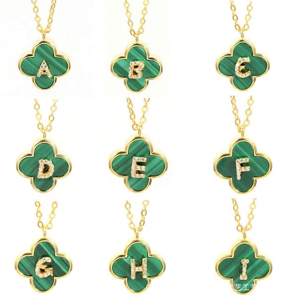 s925 silver lucky clover necklace 26 letters clover fashion style 18k clavicle chain, Black
s925 silver lucky clover necklace 26 letters clover fashion style 18k clavicle chain, Black