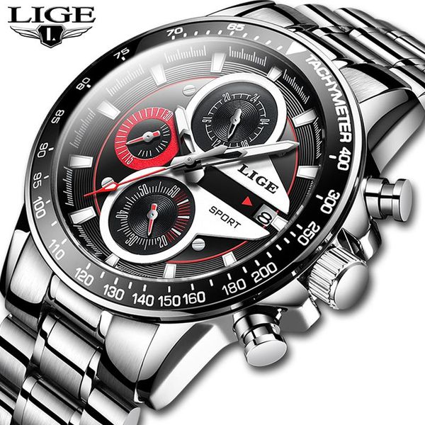 wristwatches lige fashion men watches male creative business chronograph quartz clock stainless steel waterproof watch relogio masculino, Slivery;brown
wristwatches lige fashion men watches male creative business chronograph quartz clock stainless steel waterproof watch relogio masculino, Slivery;brown