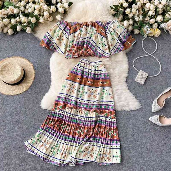 seaside holiday dress retro printing suit female short high waist mid-length skirt trend 210525, White
seaside holiday dress retro printing suit female short high waist mid-length skirt trend 210525, White