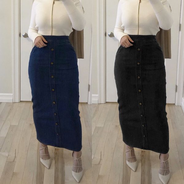 faldas mujer moda high waist button long denim skirt women jeans pencil bodycon maxi skirts jupe longue femme spodnica, Red
faldas mujer moda high waist button long denim skirt women jeans pencil bodycon maxi skirts jupe longue femme spodnica, Red