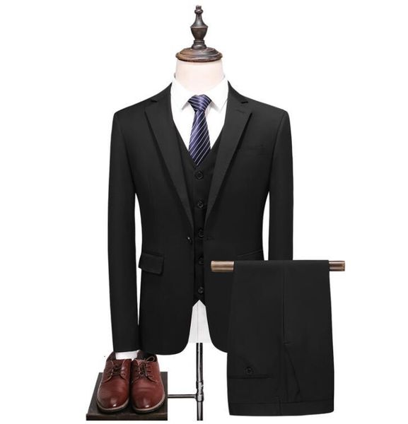 men's suits & blazers terno slim wedding casual male blazer suit business party good quality men (jacket+vest+pants) costume homme, White;black
men's suits & blazers terno slim wedding casual male blazer suit business party good quality men (jacket+vest+pants) costume homme, White;black