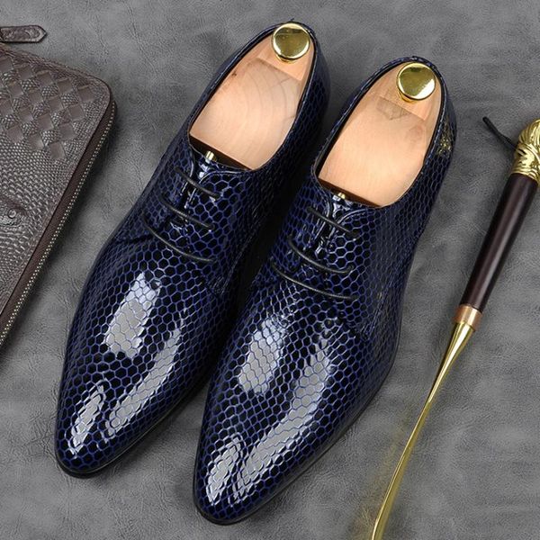 dress shoes luxury handmade formal alligator pattern men's derby oxfords patent leather pointed toe wedding party flats am165, Black
dress shoes luxury handmade formal alligator pattern men's derby oxfords patent leather pointed toe wedding party flats am165, Black
