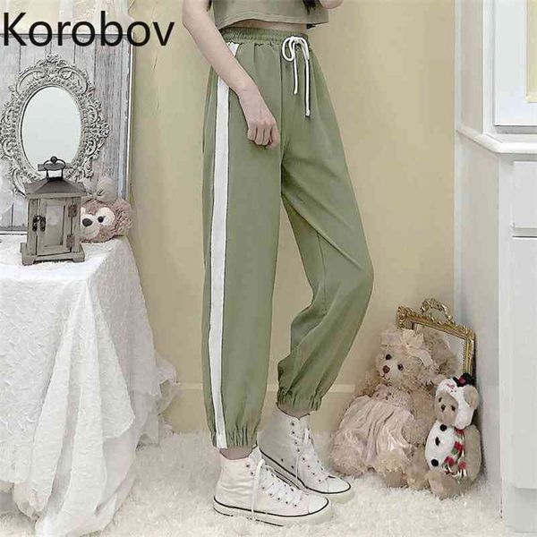 korobov high waist hip straight pants women loose bf style casual trouser contrast color side striped patchwork pantalones 2a905 210430, Black;white
korobov high waist hip straight pants women loose bf style casual trouser contrast color side striped patchwork pantalones 2a905 210430, Black;white