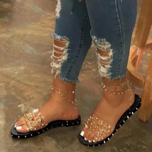 women rivet sandals ankle strap flat heel platform solid punk summer fashion big size 35-43 female ladies shoes zapatos de mujer, Black
women rivet sandals ankle strap flat heel platform solid punk summer fashion big size 35-43 female ladies shoes zapatos de mujer, Black
